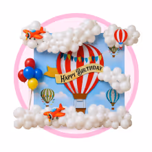 Teddy bear theme birthday decoration for baby girl